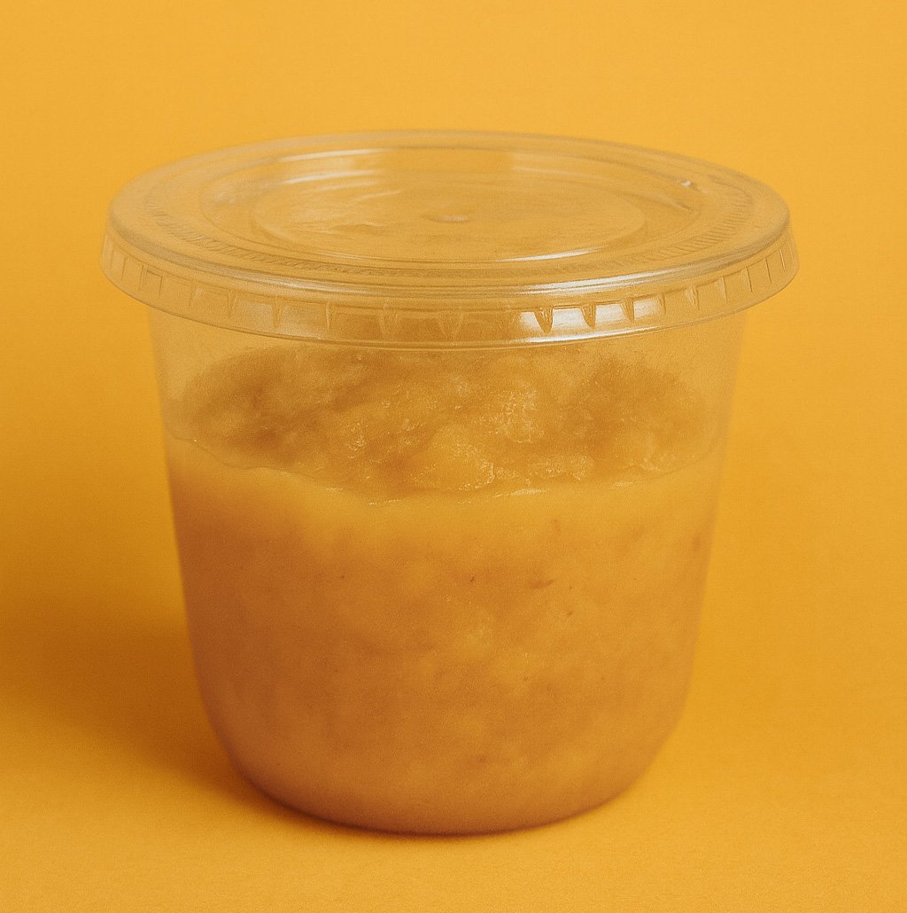 Compote de pommes avec morceaux