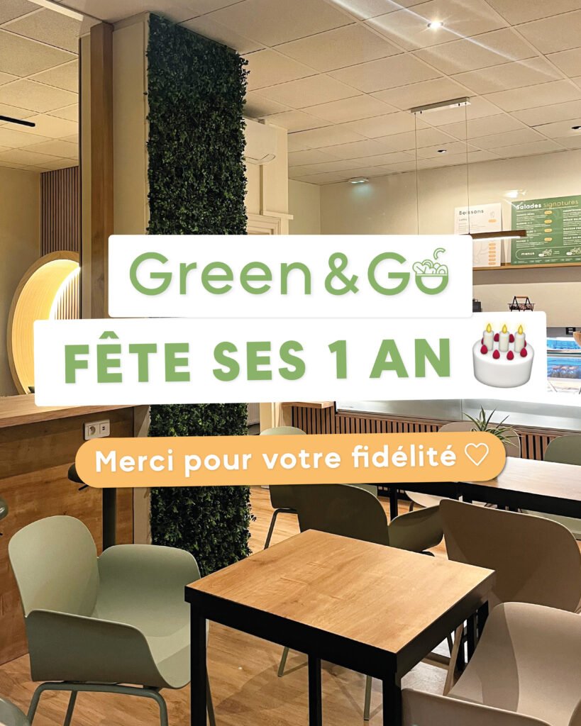 Anniversaire 1 an Green&Go