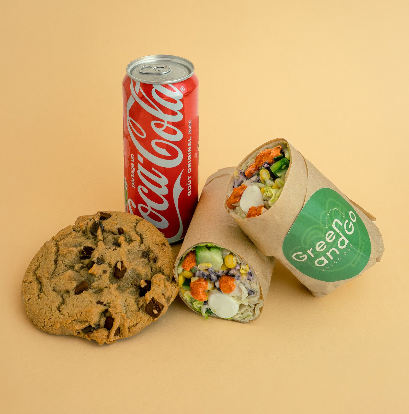 Green&Go - Le menu wrap et boisson